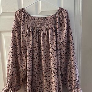 Smocked Flannel Nightgown